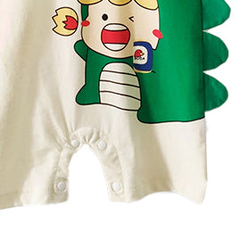 Infants Boys Graphic Printed Cotton Romper