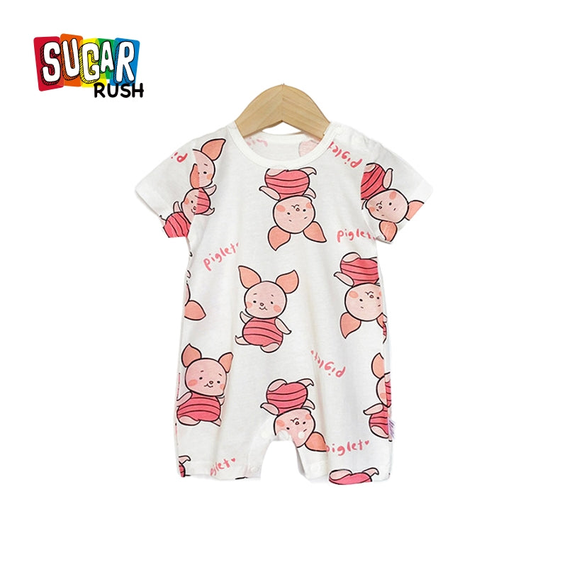 Infants Girls Conversational Cotton Romper