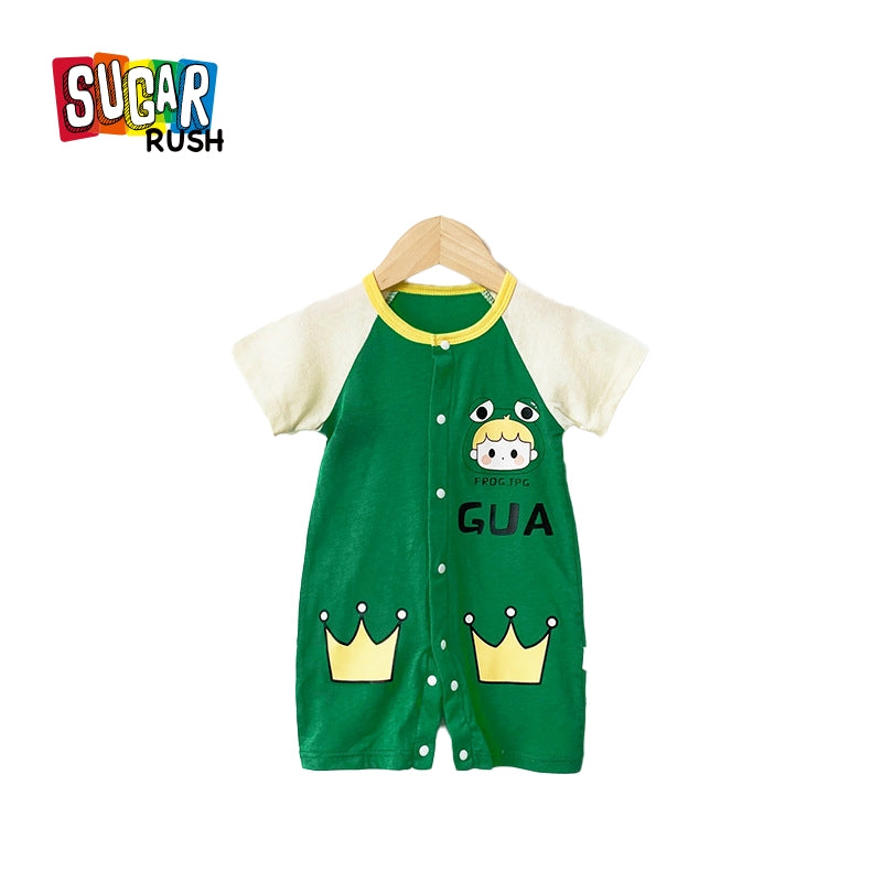 Boys Printed Cotton Rompers