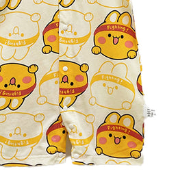 Boys Graphic Printed Round Neck Cotton Rompers