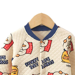 Infant Boys Blue Printed Rompers