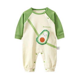 Infant Boys Graphic Printed Cotton Rompers