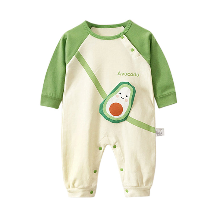Infant Boys Graphic Printed Cotton Rompers