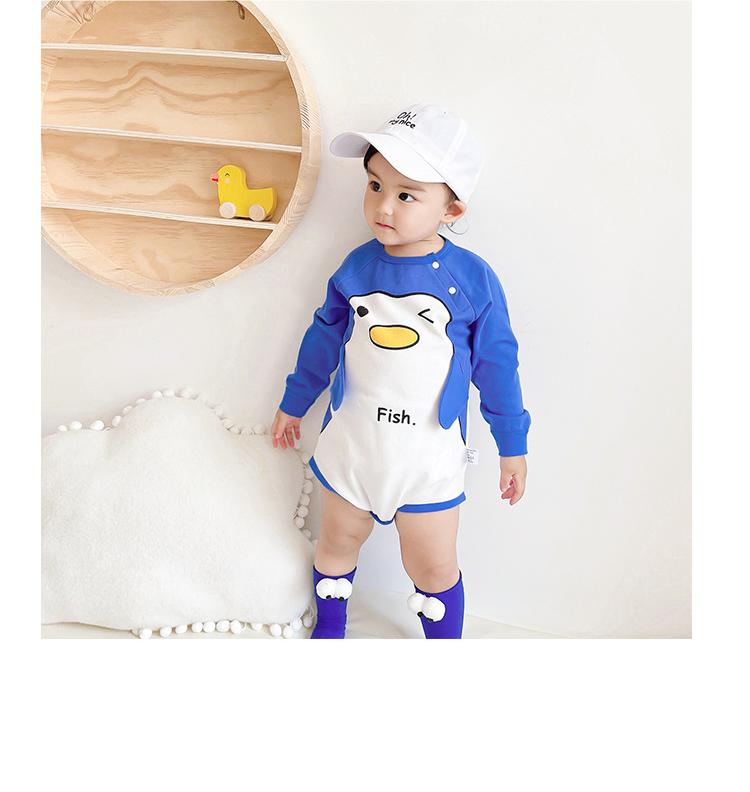 Infants Boys Blue Graphic Printed Pure Cotton Bodysuit