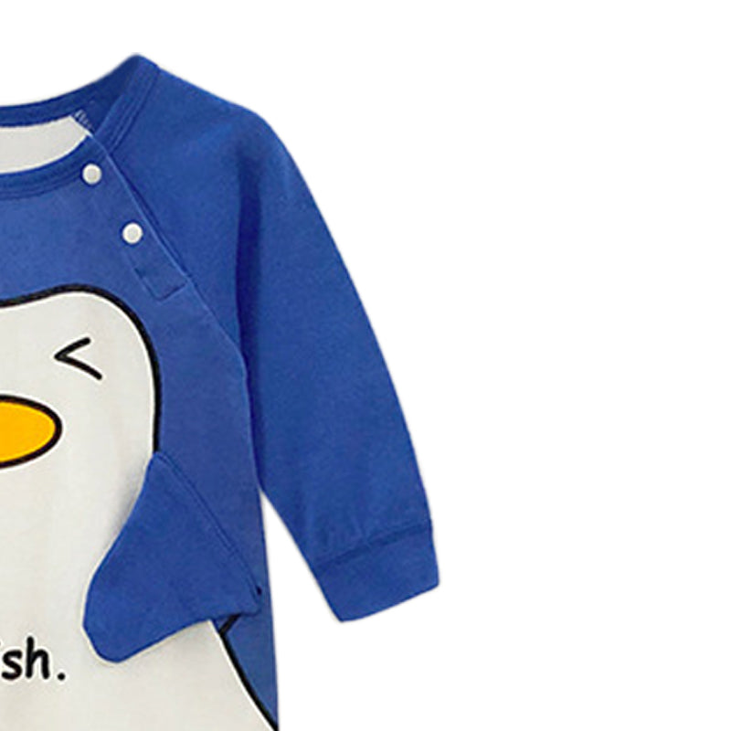 Boys Graphic Printed Cotton Rompers