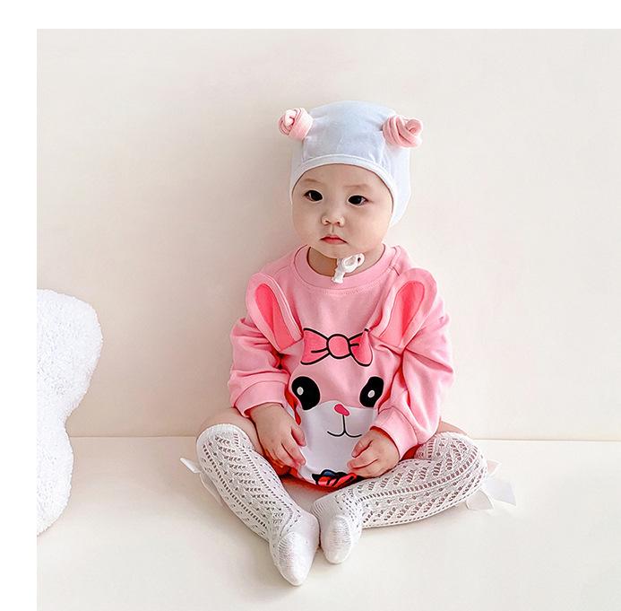 Infants Girls Pink Graphic Printed Pure Cotton Bodysuit