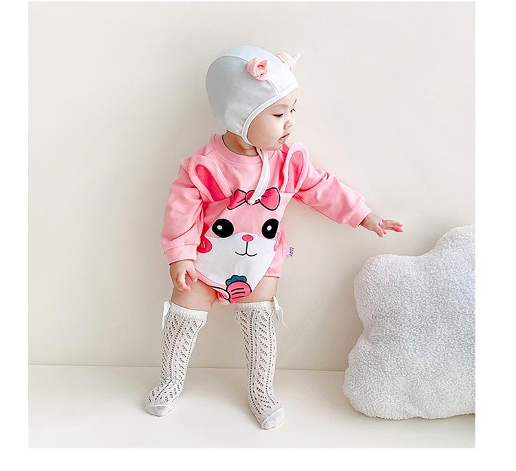 Infants Girls Pink Graphic Printed Pure Cotton Bodysuit