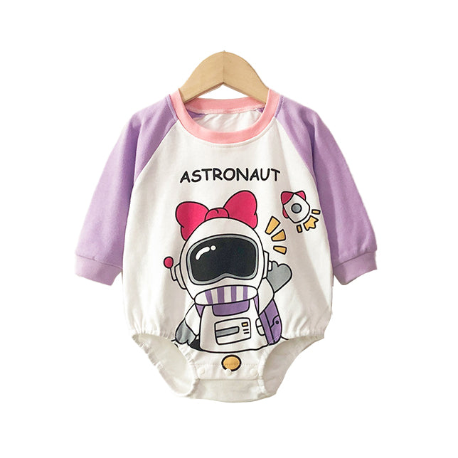 Infant Girls Graphic Printed Cotton Bodysuit