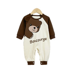 Infant Boys Printed Cotton Romper
