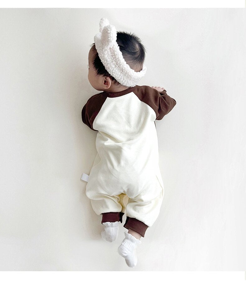 Infant Boys Printed Cotton Romper