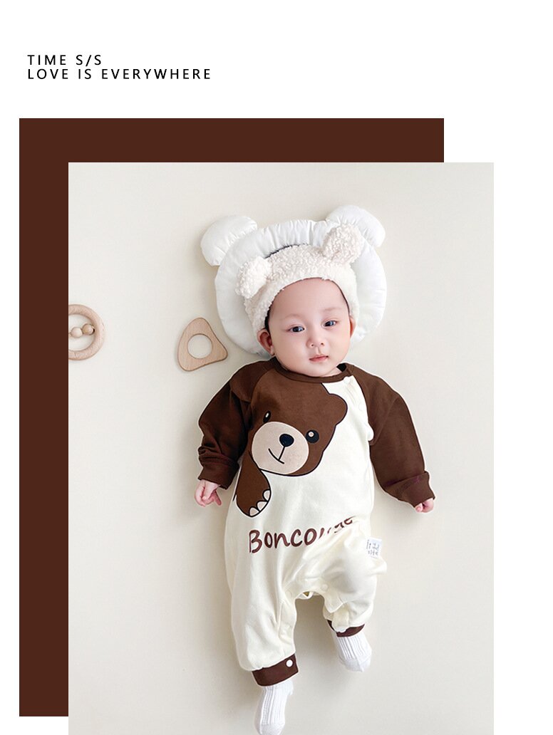 Infant Boys Printed Cotton Romper