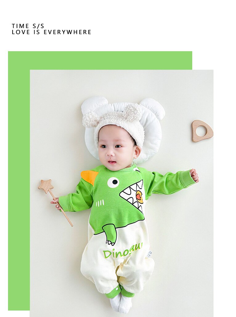 Infant Boys Printed Cotton Romper