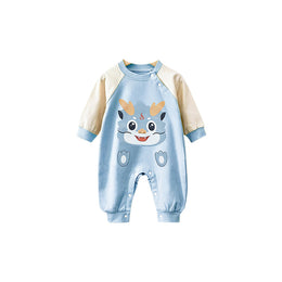 Infant Boys Printed Cotton Rompers