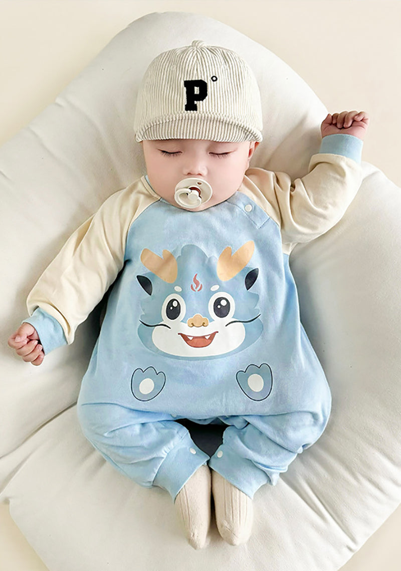 Infant Boys Printed Cotton Rompers