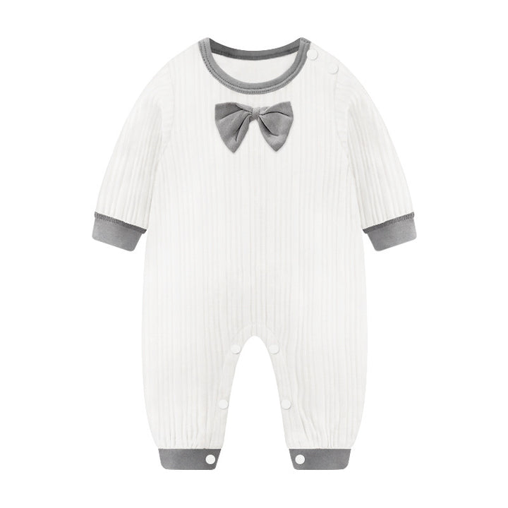 Infant Boys Striped Cotton Romper