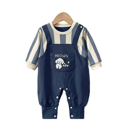 Boys Printed Cotton Rompers