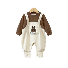 Infant Boys Printed Cotton Rompers