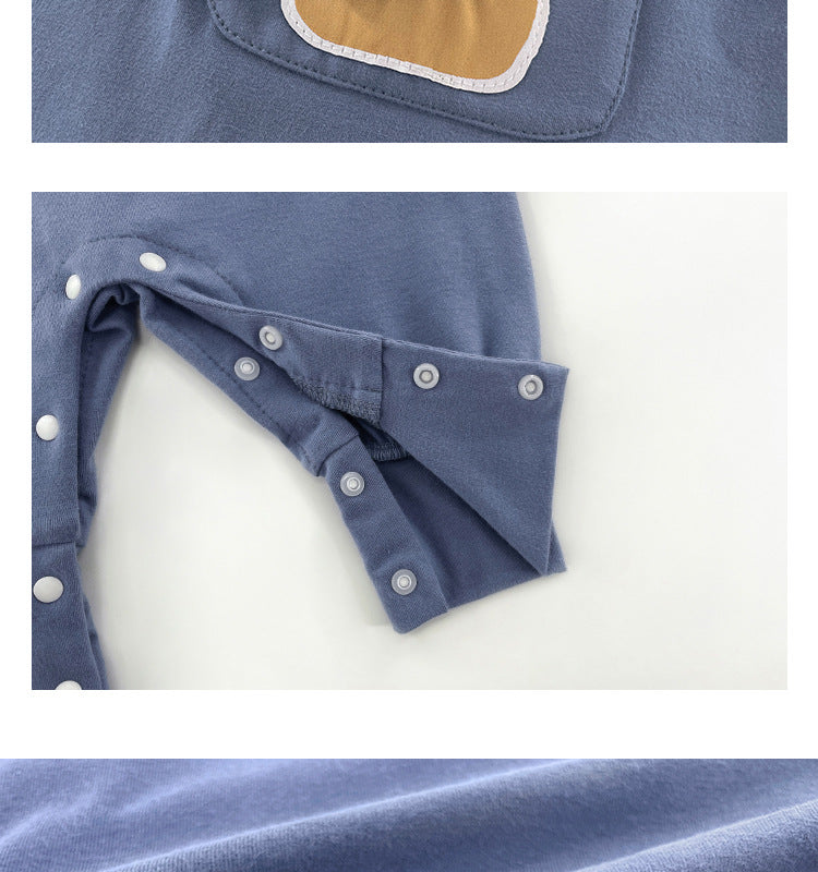 Infant Boys Printed Cotton Rompers