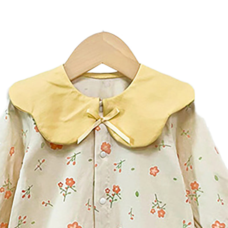 Infant Girls Printed Cotton Rompers