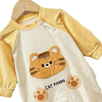 Infant Boys Printed Cotton Romper