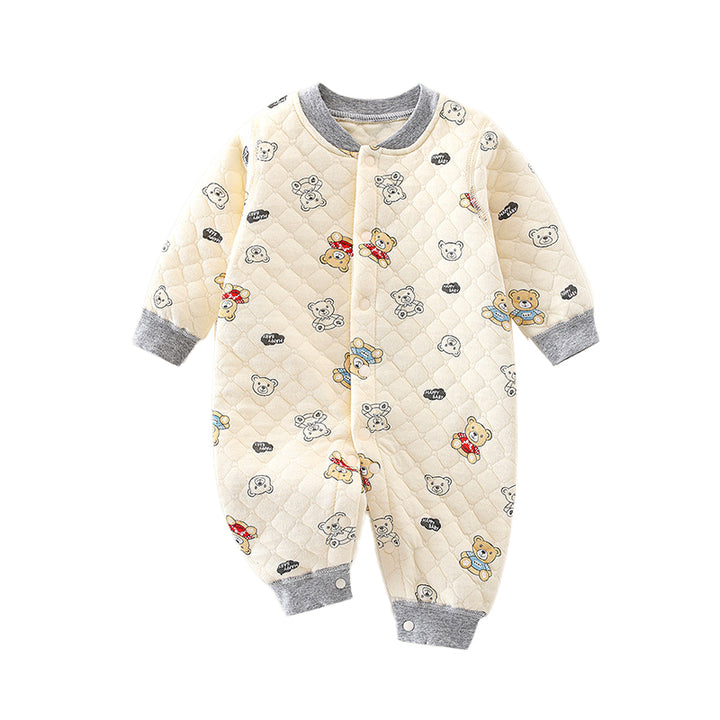 Infant Boys Printed Cotton Rompers