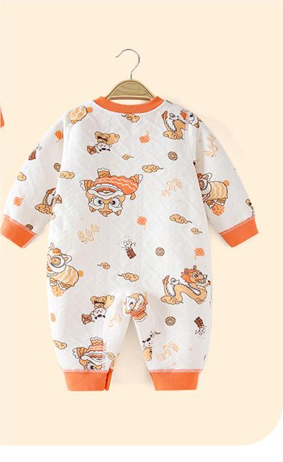 Infant Boys Printed Cotton Rompers