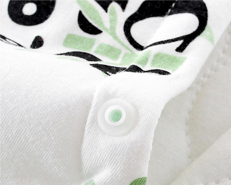 Infant Boys Green Printed Cotton Rompers