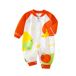 Infant Girls Conversational Printed Cotton Romper