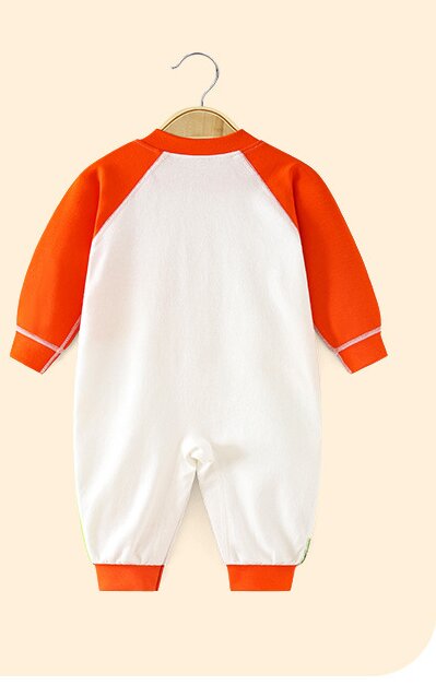 Infant Girls Conversational Printed Cotton Romper