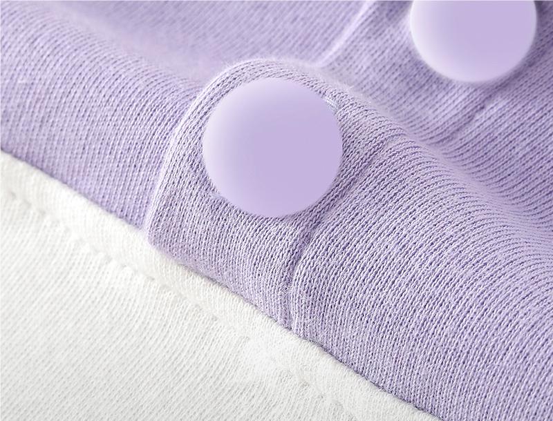 Girls Purple & White Printed Pure Cotton Top With Trouser
