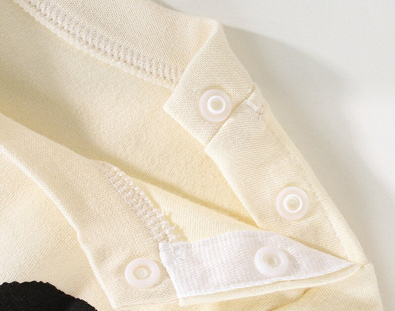 Beige Boys Printed Pure Cotton Top with Jogger