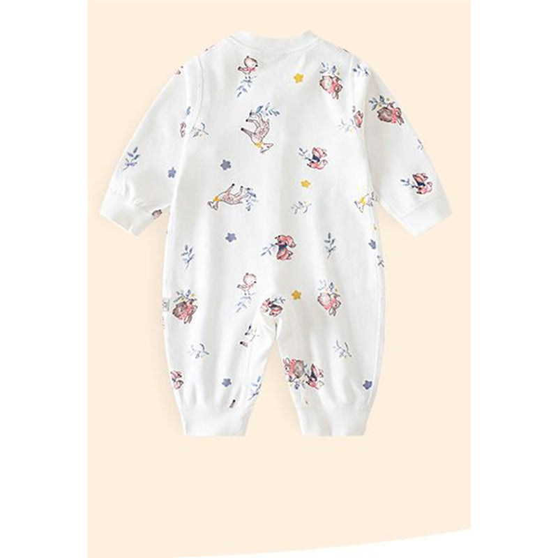 Infant Boys Conversational Printed Cotton Rompers