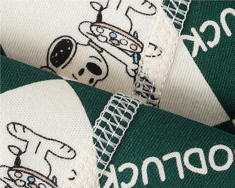Green Infants Printed Cotton Rompers
