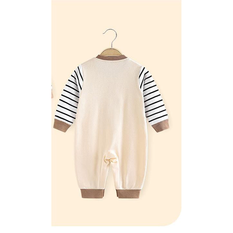 Infant Boys Graphic Printed Cotton Rompers