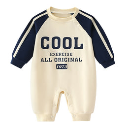 Infants Boys Printed Cotton Rompers