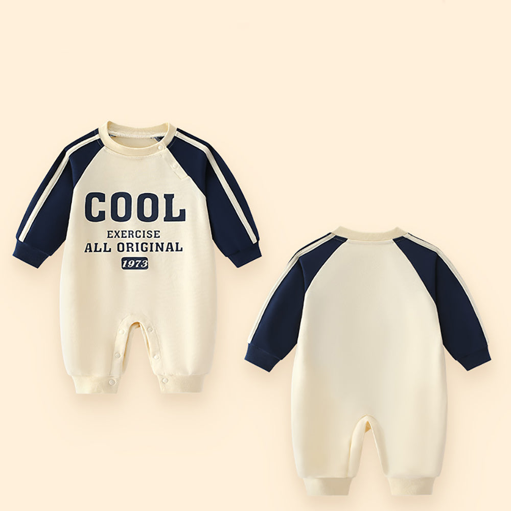 Infants Boys Printed Cotton Rompers