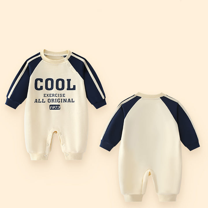 Infants Boys Printed Cotton Rompers