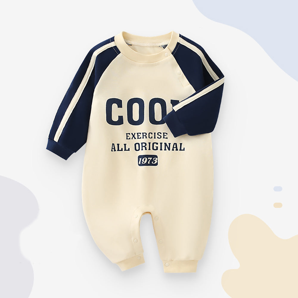 Infants Boys Printed Cotton Rompers