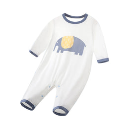 Boys Conversational Printed Cotton Rompers