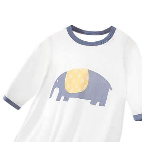 Boys Conversational Printed Cotton Rompers