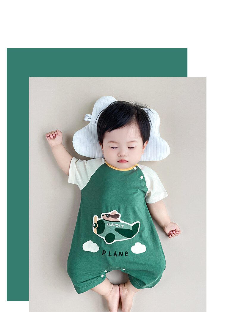 Infants Boys Printed Cotton Romper
