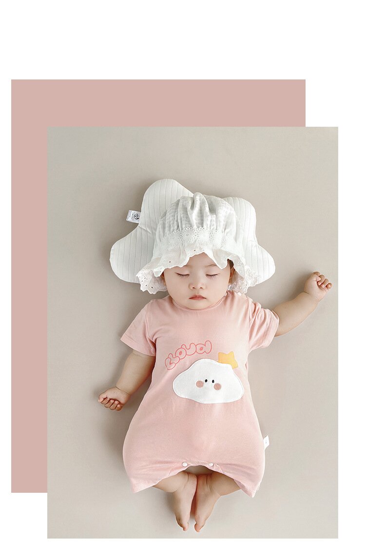 Infant Girls Printed Cotton Rompers