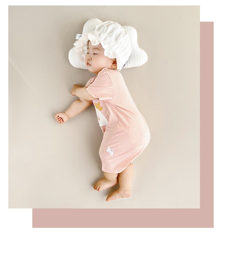 Infant Girls Printed Cotton Rompers