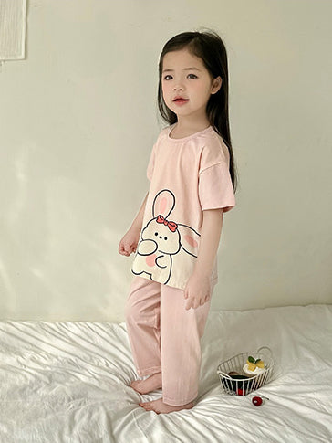 Printed T-shirt and Trousers Set
