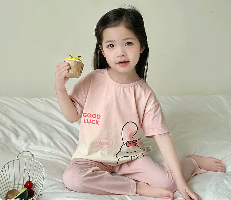 Printed T-shirt and Trousers Set
