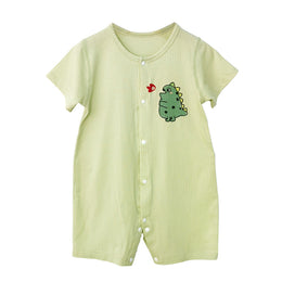 Boys Graphic Printed Round Neck Cotton Rompers