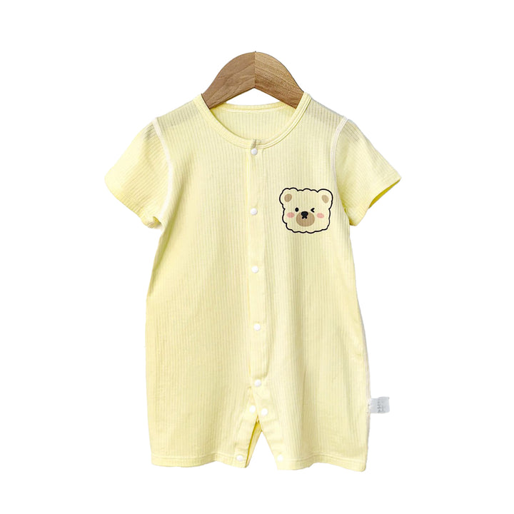 Boys Graphic Printed Round Neck Romper