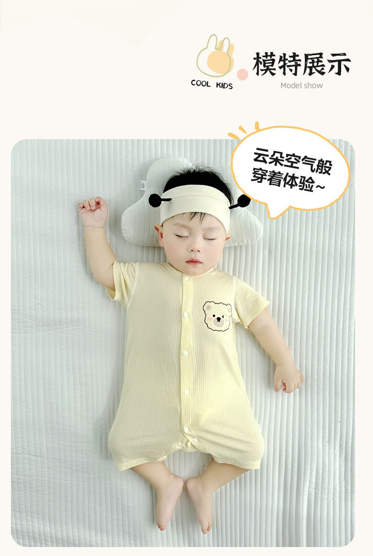 Boys Graphic Printed Round Neck Romper