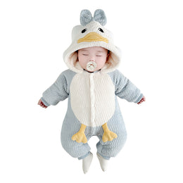 Infant Boys Hooded Rompers