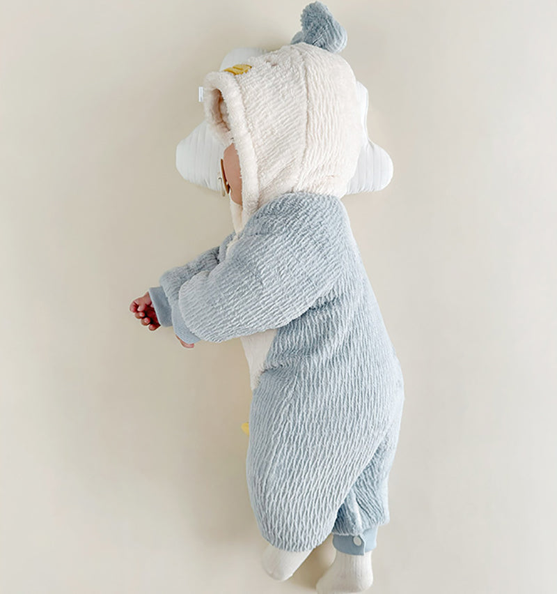 Infant Boys Hooded Rompers